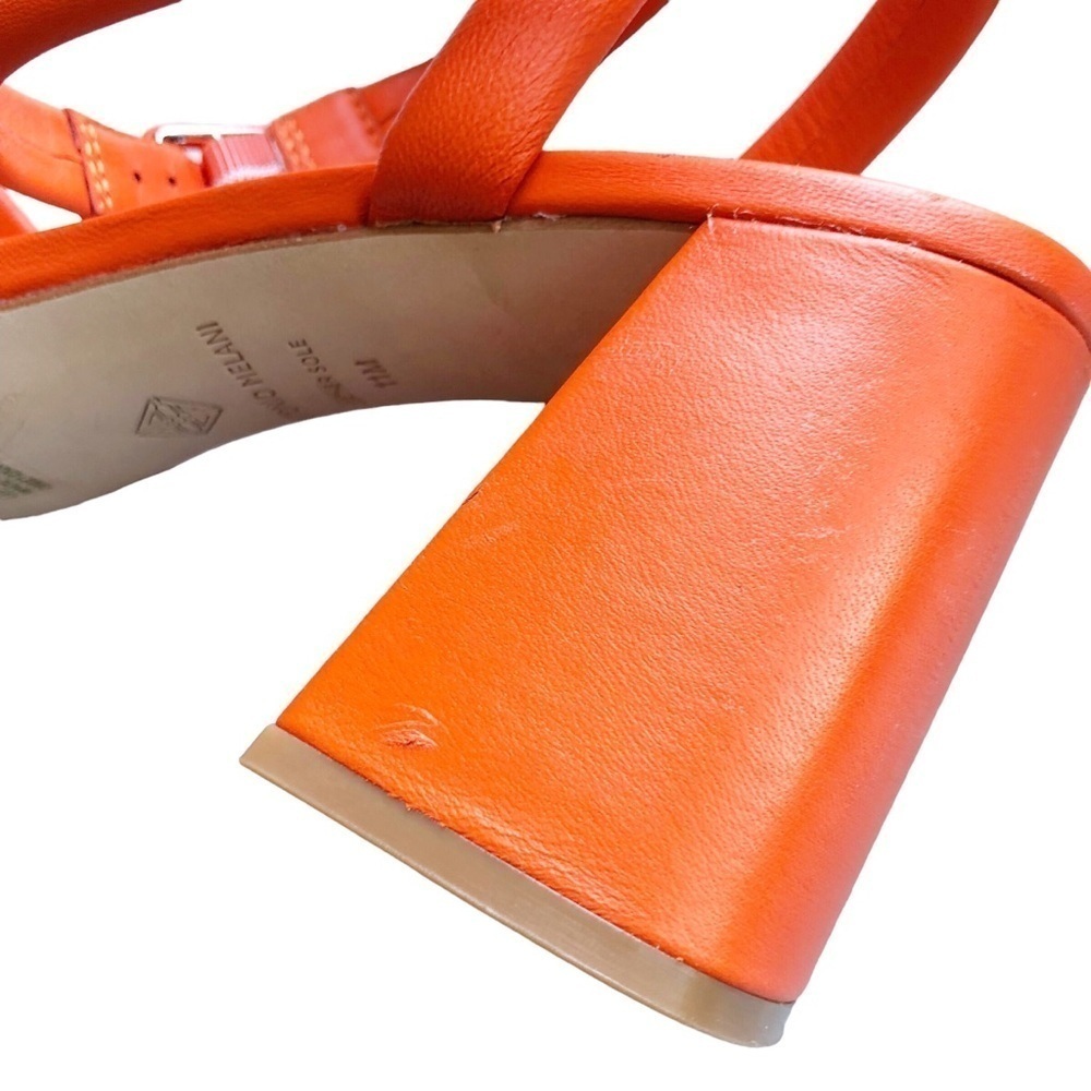 Antonio Melani Natessa Puff Strappy Block Heel Sandals Orange Size 11 NWOT - Picture 7 of 11